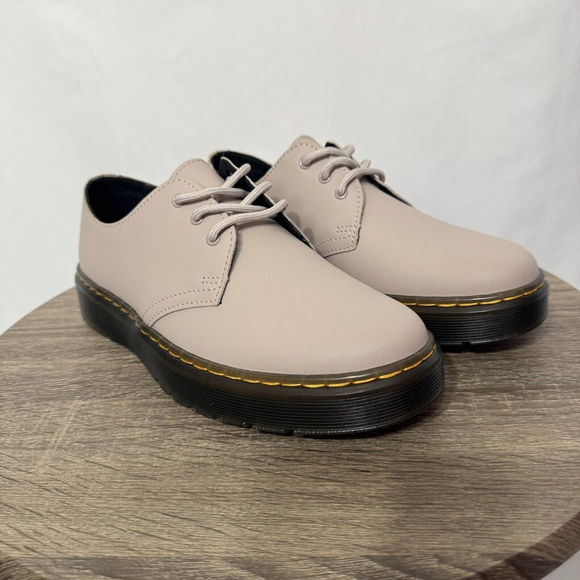 Dr. Martens Shoes - Dr. Martens Zavala Lo Women's 8 Men's 7 Oxford Shoe Doc Taupe Casual Classic